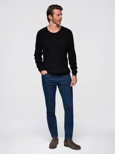 Pánsky sveter OMBRE Sweater OM-SWSW-0182 V-2 black
