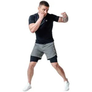 RDX T16 COMPRESSION MMA SHORTS 2V1 Kraťasy na MMA, sivá, veľkosť XXL