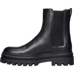 Calvin Klein LUGGED CHELSEA BOOT HIGH LTH Pánska členková obuv, čierna, veľkosť