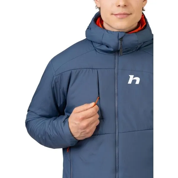 Hannah DEYN HOODY Pánska zateplená bunda, modrá, veľkosť