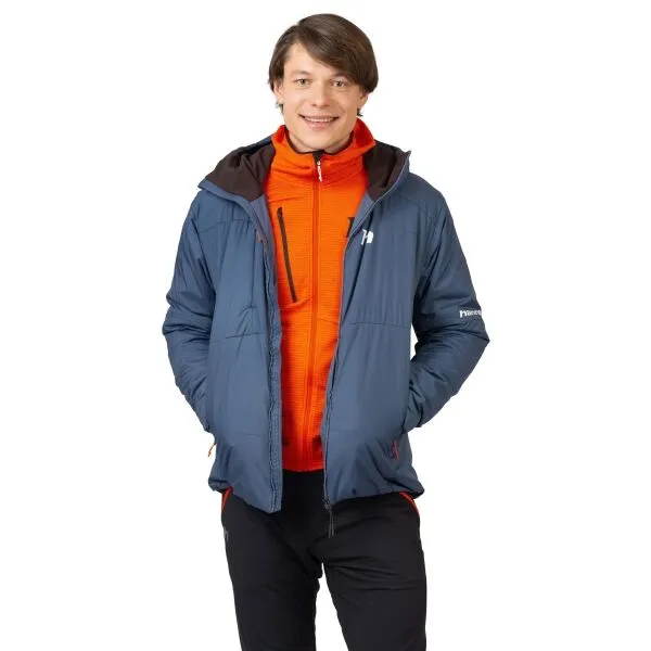 Hannah DEYN HOODY Pánska zateplená bunda, modrá, veľkosť