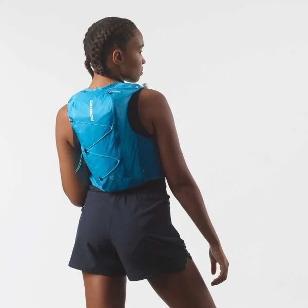 Salomon ACTIVE SKIN 8 SET Bežecká vesta, svetlomodrá, veľkosť