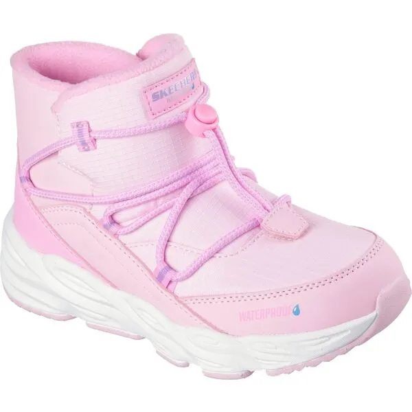 Skechers TURBO TREAD Detská zimná obuv, ružová, veľkosť