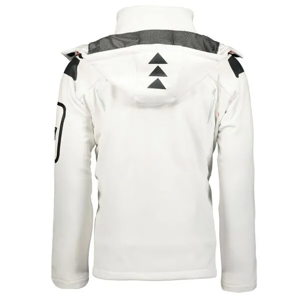 GEOGRAPHICAL NORWAY TECHNO HOODIE Pánska softshellová bunda, biela, veľkosť