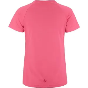 Craft CORE ESSENCE LOGO TEE W Dámske funkčné tričko, ružová, veľkosť