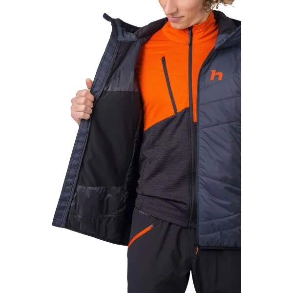 Hannah GABBER HOODY Pánska zateplená bunda, tmavo modrá, veľkosť