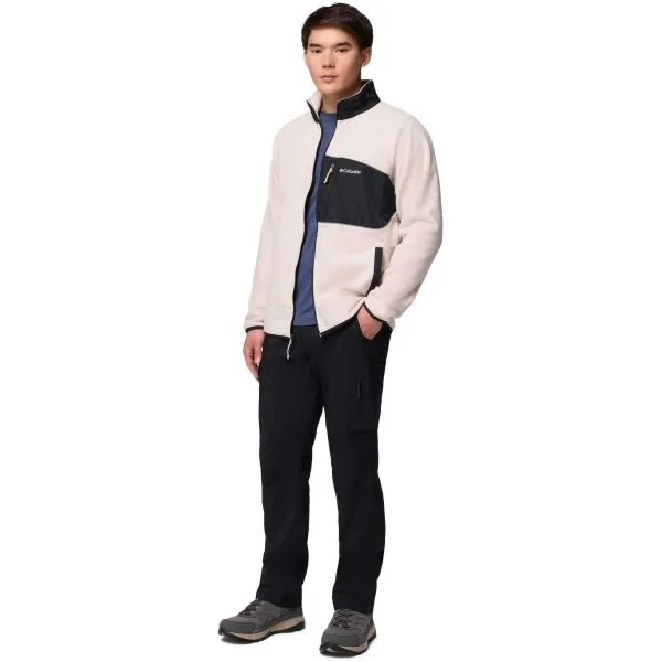 Columbia FAST TREK OVERLAY FULL ZIP Pánska flísová mikina, béžová, veľkosť