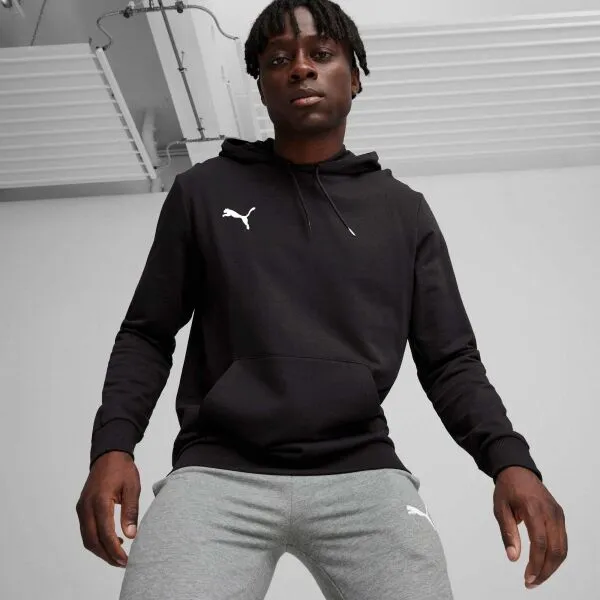 Puma TEAMGOAL 23 CASUALS HOODY JR Detská futbalová mikina, čierna, veľkosť