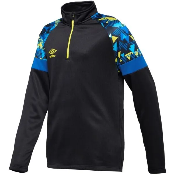 Umbro FORMATION QUARTER ZIP - JNR Detská športová mikina, čierna, veľkosť