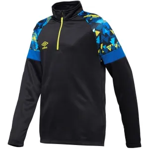 Umbro FORMATION QUARTER ZIP - JNR Detská športová mikina, čierna, veľkosť