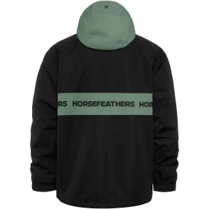 HORSEFEATHERS Bunda Gordie - black/iceberg green velikost M
