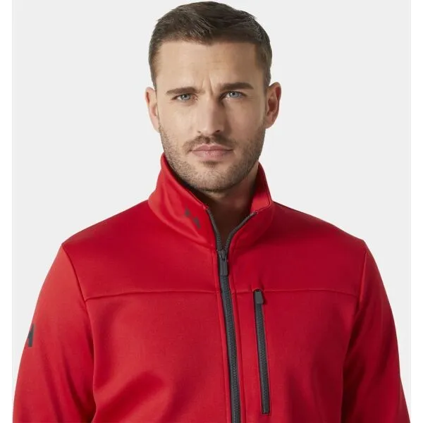 Helly Hansen CREW FLEECE JACKET Pánska flísová bunda, červená, veľkosť
