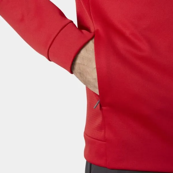 Helly Hansen CREW FLEECE JACKET Pánska flísová bunda, červená, veľkosť