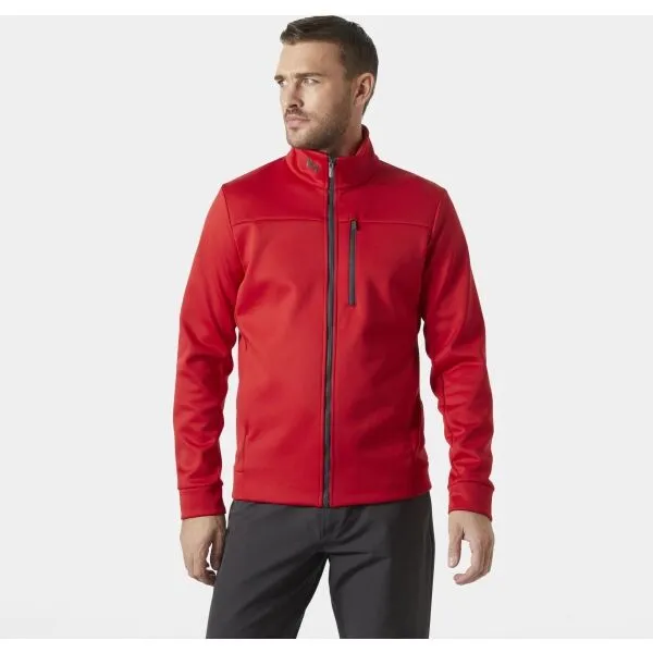 Helly Hansen CREW FLEECE JACKET Pánska flísová bunda, červená, veľkosť