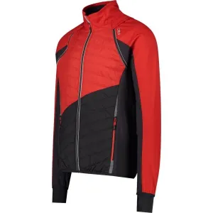 CMP MAN JACKET Pánska hybridná bunda, červená, veľkosť