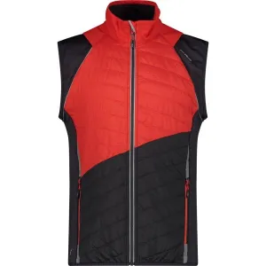 CMP MAN JACKET Pánska hybridná bunda, červená, veľkosť