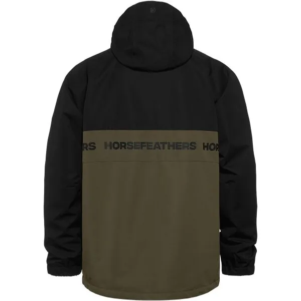 HORSEFEATHERS Bunda Gordie - black/olive night velikost M