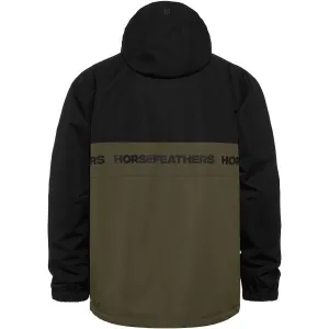 HORSEFEATHERS Bunda Gordie - black/olive night velikost M
