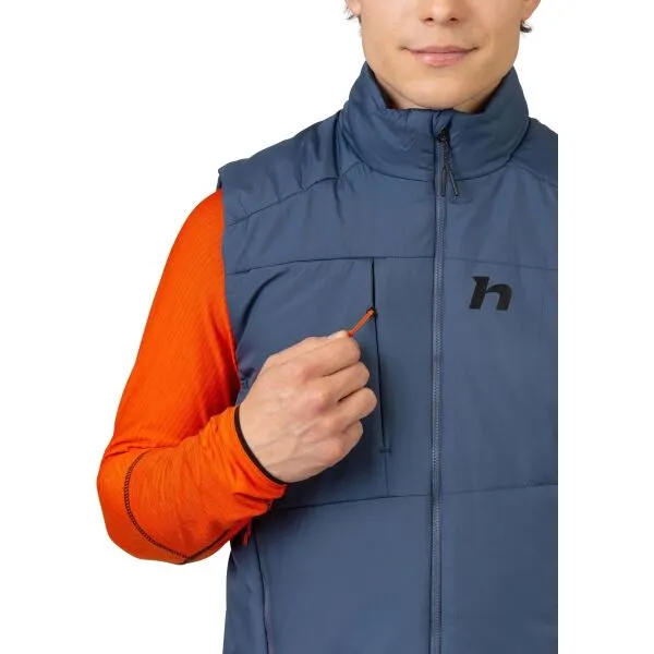 Hannah DEYN VEST Pánska zateplená vesta, modrá, veľkosť