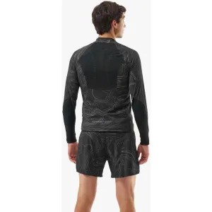 Compressport HURRICANE WINDPROOF JACKET M AURORA Pánska bežecká vetrovka, čierna, veľkosť
