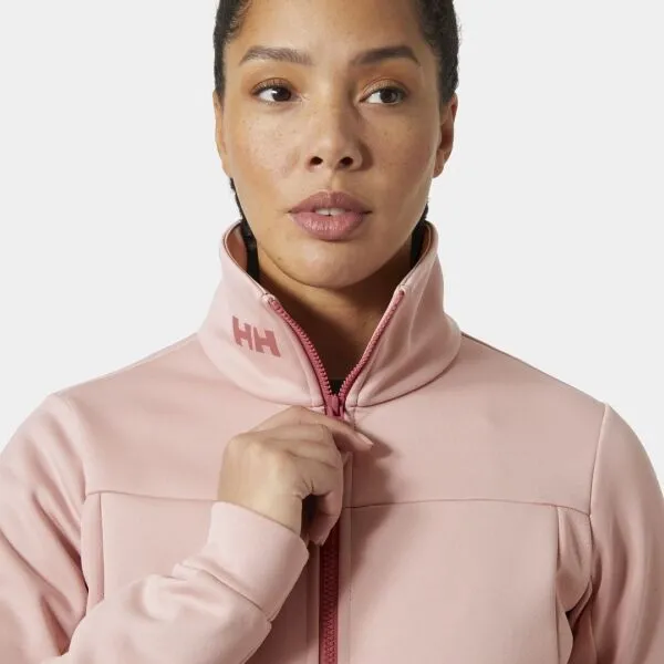 Helly Hansen W CREW FLEECE JACKET Dámska flísová mikina, ružová, veľkosť