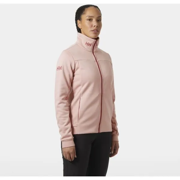 Helly Hansen W CREW FLEECE JACKET Dámska flísová mikina, ružová, veľkosť