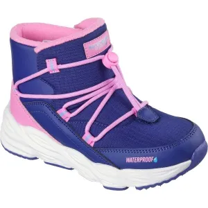 Skechers TURBO TREAD Detská zimná obuv, tmavo modrá, veľkosť