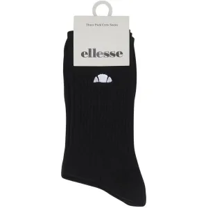 ELLESSE ALACRE CREW 3 PACKS Vysoké ponožky, čierna, veľkosť 41-46