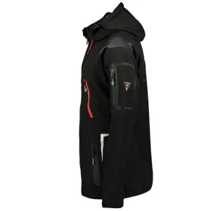 GEOGRAPHICAL NORWAY TECHNO HOODIE Pánska softshellová bunda, čierna, veľkosť