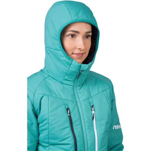 Hannah GABBY HOODY II Dámska zateplená bunda, svetlomodrá, veľkosť