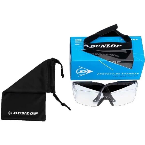 Dunlop CLUB Okuliare na squash, čierna, veľkosť