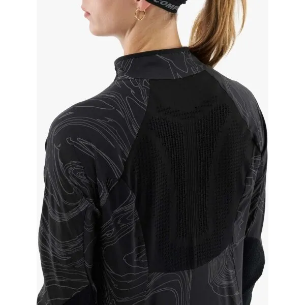 Compressport HURRICANE WINDPROOF JACKET W AURORA Dámska bežecká vetrovka, čierna, veľkosť