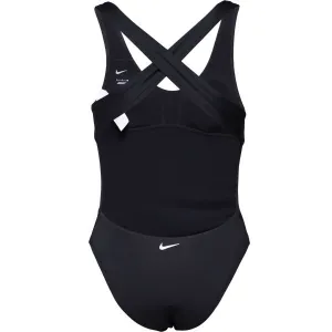 Nike MULTI LOGO Dámske jednodielne  plavky, čierna, veľkosť