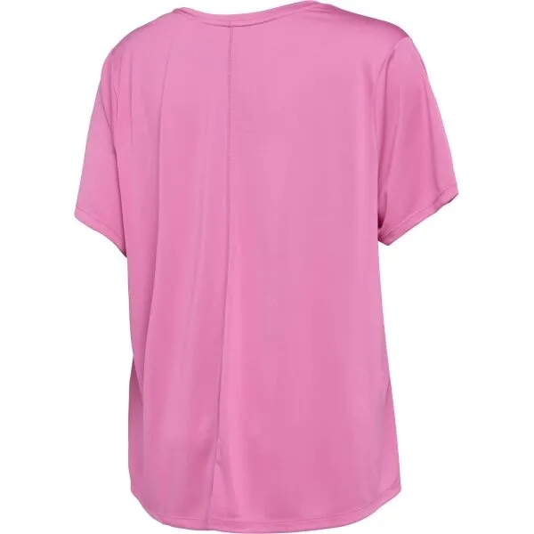 Nike ONE DF SS STD TOP PLUS W Dámske športové tričko plus size, ružová, veľkosť