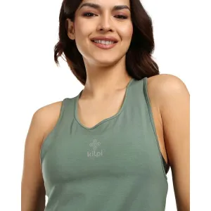 KILPI LANCA Dámske športové tielko, khaki, veľkosť