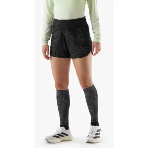 Compressport PERFORMANCE SHORT W AURORA Dámske bežecké šortky, čierna, veľkosť