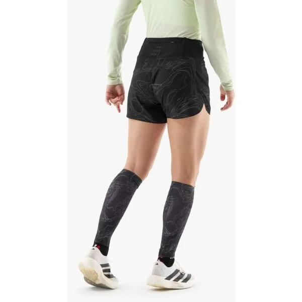 Compressport PERFORMANCE SHORT W AURORA Dámske bežecké šortky, čierna, veľkosť