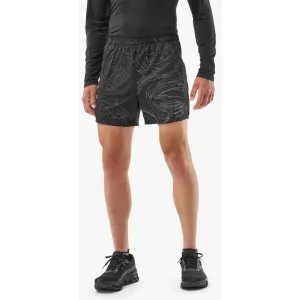 Compressport PERFORMANCE SHORT M AURORA Pánske bežecké šortky, čierna, veľkosť