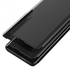 MG Eco Leather View knižkové puzdro na Xiaomi Poco M4 Pro 5G, čierne