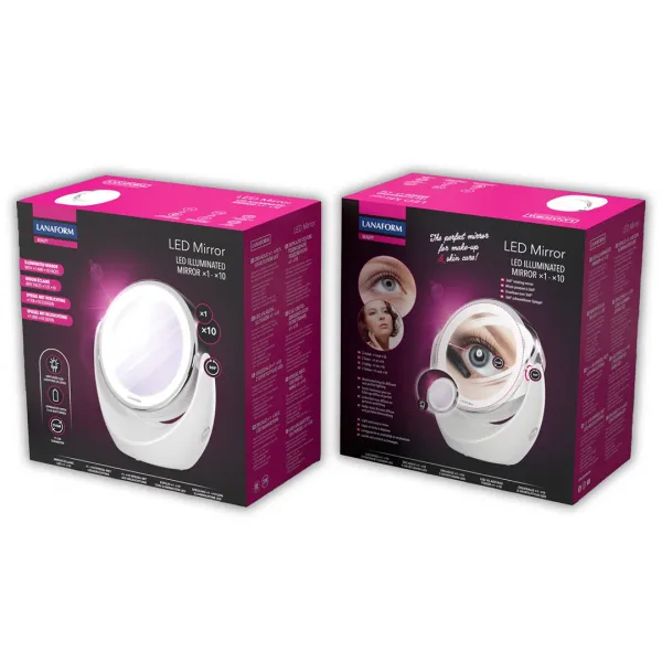 Zrkadlo zväčšujúce LED Mirror x 10