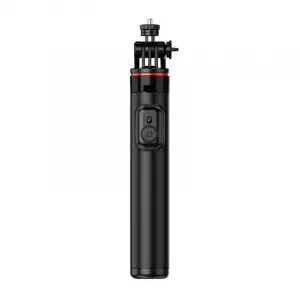 MG Tripod Bluetooth selfie tyč s LED svetlom 1.3m, čierna