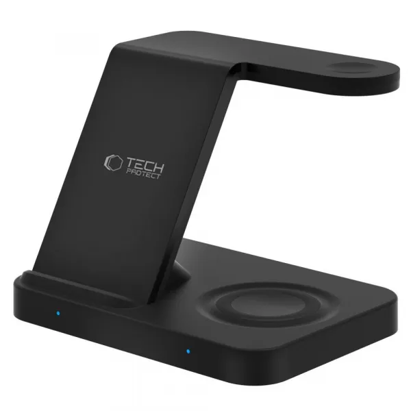 Tech-Protect A37 3in1 bezdrôtová nabíjačka na mobil / Apple Watch / AirPods, čierna