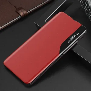 MG Eco Leather View knižkové puzdro na Huawei P40, červené