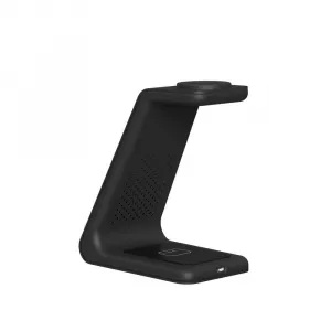 Tech-Protect A36 3in1 bezdrôtová nabíjačka na mobil / Galaxy Watch / Galaxy Buds 10W, čierna