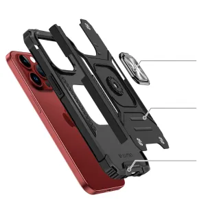 MG Ring Armor kryt na iPhone 15 Pro Max, čierny