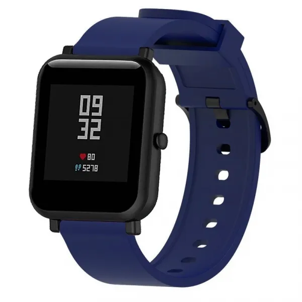 BStrap Silicone remienok na Xiaomi Amazfit GTS, dark blue (SXI009C07)