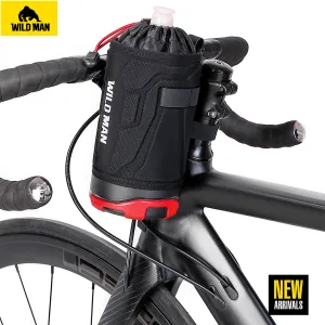 Wild Man R1 puzdro na fľašu na bicykel 1L, čierne/červené