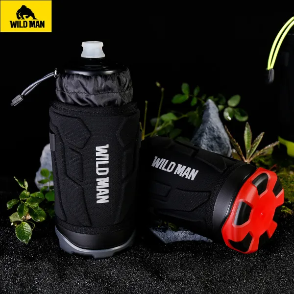 Wild Man R1 puzdro na fľašu na bicykel 1L, čierne/červené