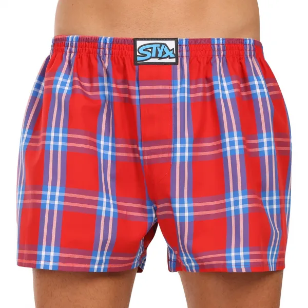 3PACK pánske trenky Styx klasická guma nadrozmer viacfarebné (3E110709) 4XL, trenírky