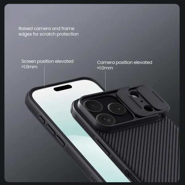 Nillkin CamShield Pro, iPhone 17 Pro, čierny